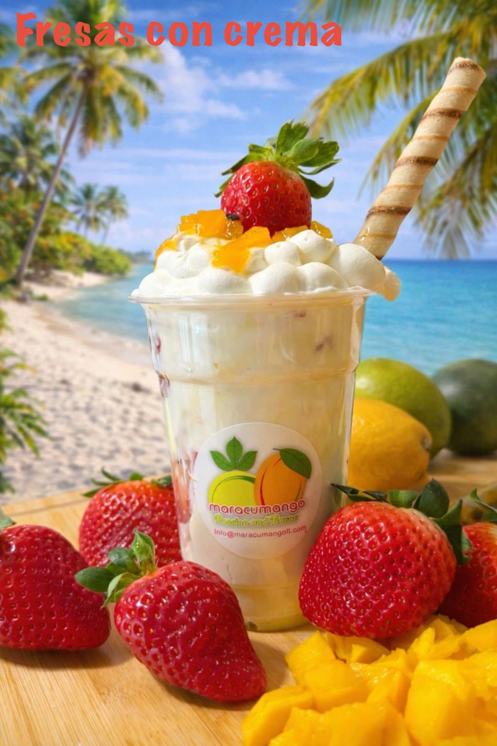 Strawberries with Cream/Fresas Con Crema