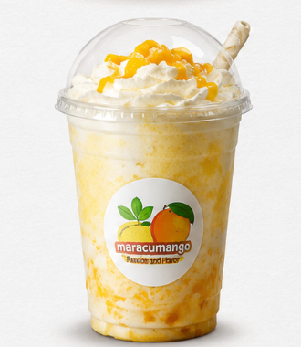Maracumango Boba Milk Frappé